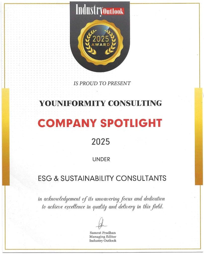 Industry Outlook 2025 Award Certificate